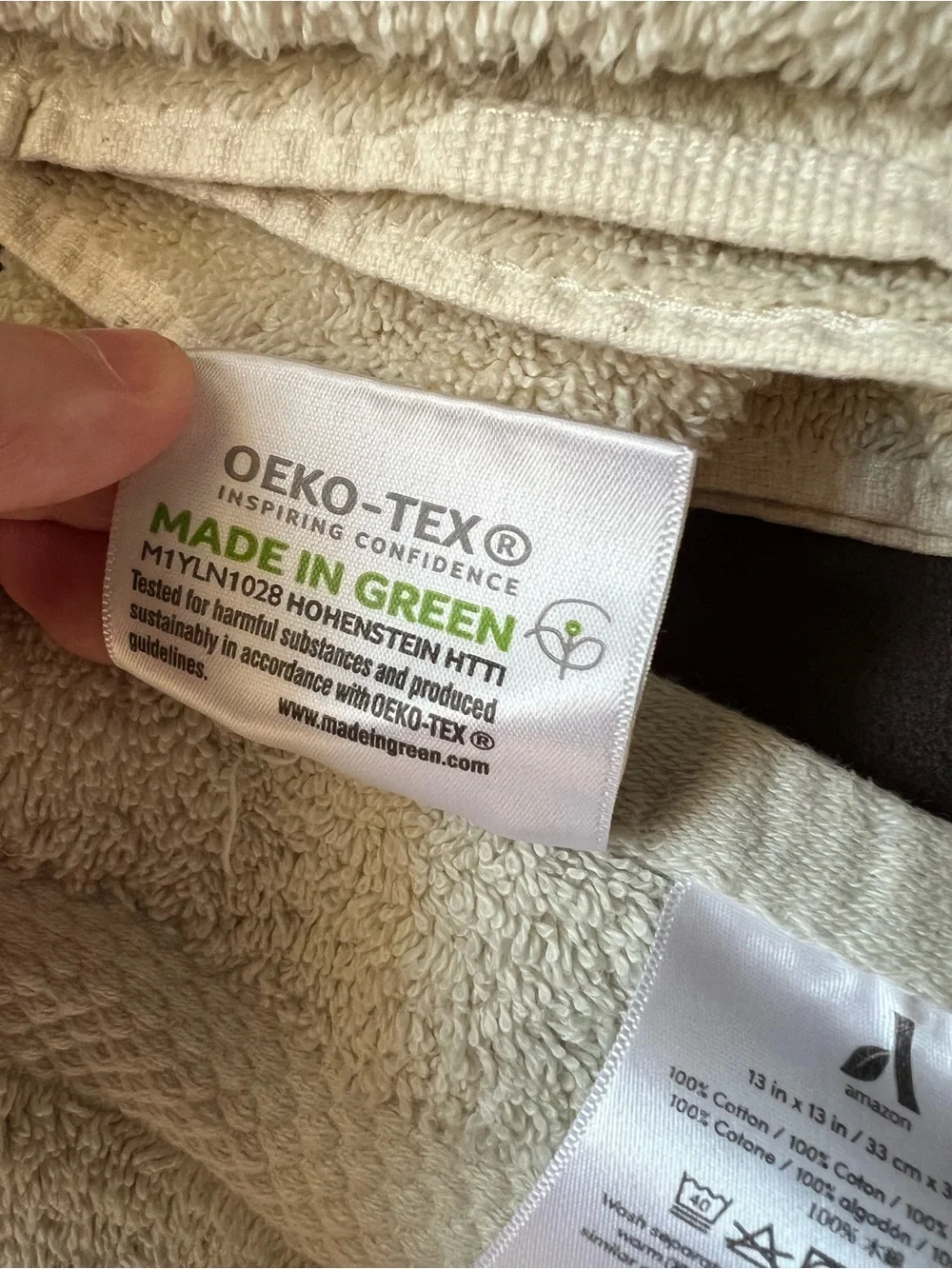 Organic cotton hand towels and wash cloths